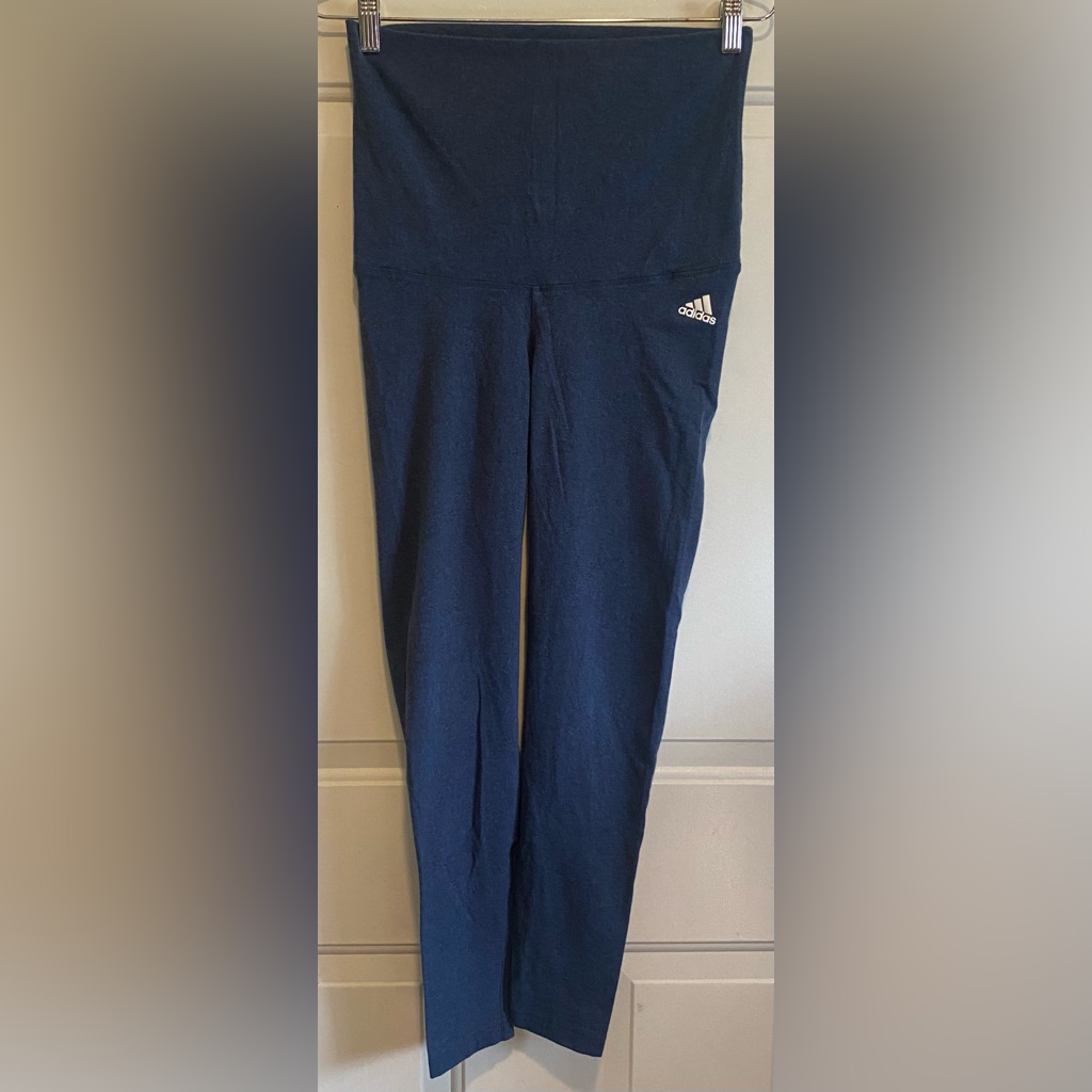 Adidas Women’s Ultra High Waisted Cotton Leggings Size Medium Blue
